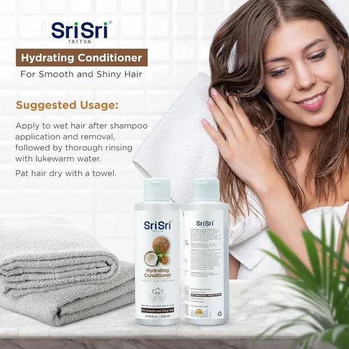 Miniatura 5 de SRI SRI TATTVA Acondicionador hidratante para cabello liso y brillante – Acondicionador ayurvédico para el cabello con Bhringraj y Aloe Vera