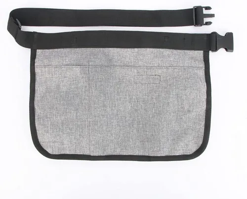 Miniatura 3 de Herramienta de jardinería Riñonera Cinturón ajustable Herramienta Delantal Organizador con 8 bolsillos Bolsa colgante Cinturón de herramientas (gris)
