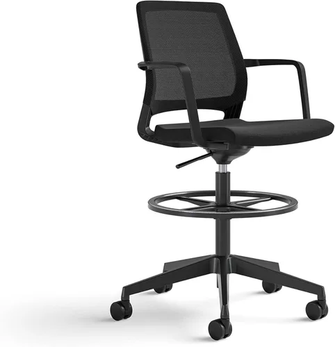 Safco Productos Medina Silla de oficina de altura extendida, color negro (6827BL)