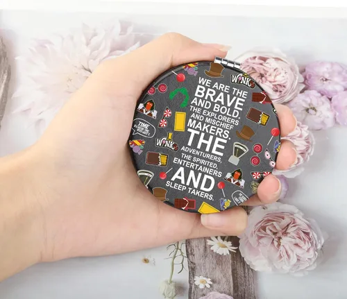 Miniatura 2 de WSNANG Willy - Espejo de maquillaje de chocolate inspirado en los musicales para fanáticos y amantes de la música, regalo para amantes del chocolate