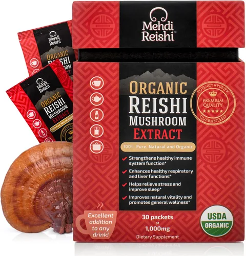 Miniatura 7 de Fórmula definitiva de hongos – Extracto de Reishi orgánico y polvo de esporas – Ganoderma Lucidum, Lingzhi – Triterpenos de alta potencia