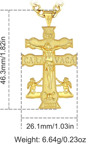 Miniatura 233 de CELESTIA Medallas de plata de ley 925 San Miguel/San Cristóbal/San Benito/San Gabriel/Virgen María/Jesús/Caravaca/Metatrón/Sello de los Siete