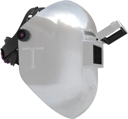 Casco de Soldadura Abatible Tefuawe de Fibra de Vidrio Cortada Sugar Scoop, Capucha de Soldadura de Tubería Sugar Scoop de Corte Medio Superior e