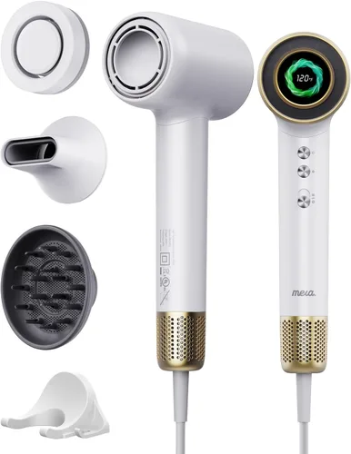 Miniatura 11 de Secador de pelo aromático biiónico profesional mera PRO - Secador de secado rápido con difusor magnético y boquilla de aromaterapia, modo seguro