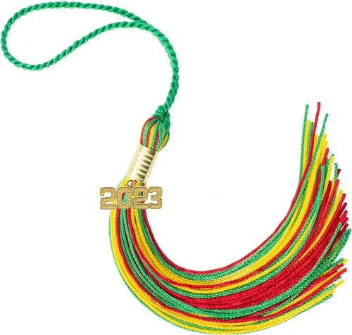 Miniatura 339 de Borla de graduación Aqua 2022, todos los colores escolares disponibles, fabricada en Estados Unidos