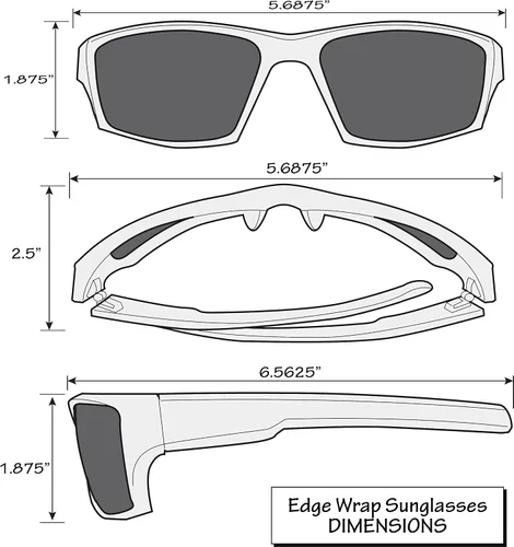 Miniatura 6 de Siskiyou Sports NFL Unisex Edge Wrap Sunglass and Bag Set