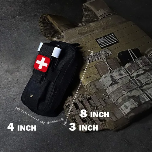 Miniatura 3 de Kit Médico de Trauma Kit de Control de Sangrado, Kits de Primeros Auxilios de Supervivencia de Emergencia EMT IFAK Kit Médico para Control