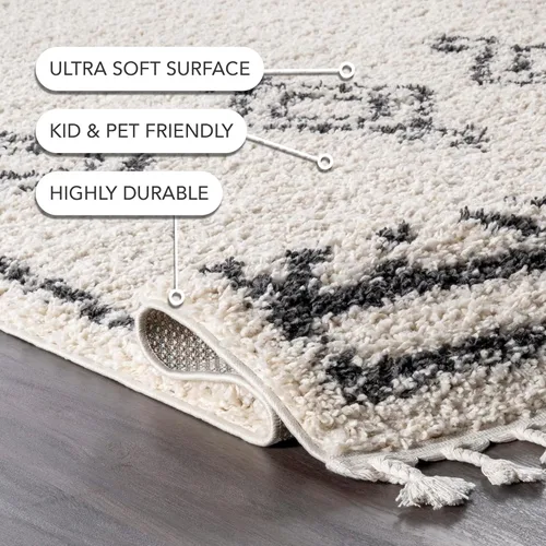 Miniatura 4 de nuLOOM Jodee – Alfombra de medallón, de época