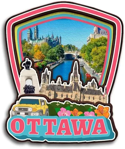 Miniatura 20 de Kitchener Ontario Canada - Imán para nevera de madera 3D, madera 3D, hecho a mano, recuerdos de la ciudad, imán para nevera, decoración del hogar
