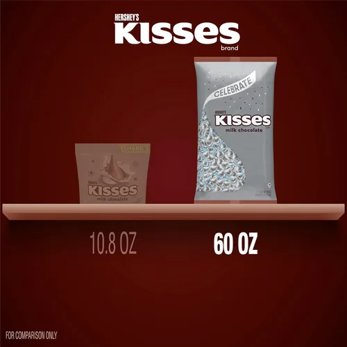 Miniatura 4 de HERSHEY'S KISSES - Bolsa a granel de chocolate con leche, 60 onzas