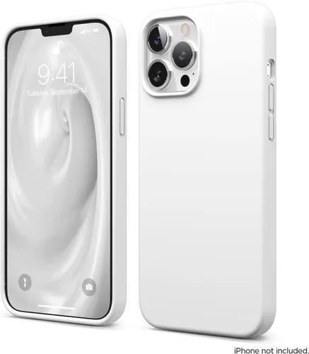 Miniatura 8 de elago Funda compatible con iPhone 13 Pro Max, de silicona líquida, protectora de cámara de cuerpo completo, a prueba de golpes, funda delgada