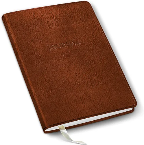 Miniatura 50 de Diario de cuero Gallery Leather - Elaborado en Maine, EE. UU. - Elegante cuaderno de escritura de cuero con 192 páginas rayadas - Un espacio