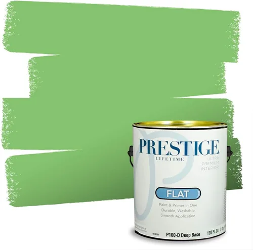 Miniatura 124 de PRESTIGE Pintura exterior e imprimación en uno, aloe, plano, 1 galón