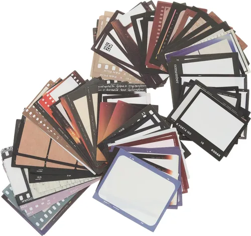 SING F LTD 100 Uds. Retro Cámara Patrón de Película Papel Vintage Papel Kraft DIY Papel Decorativo Memo Papel Retro Patrón Papel para Hacer Tarjetas