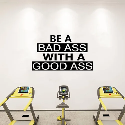 SEATUNE Calcomanías de pared, decoración de pared de gimnasio, citas motivacionales, póster de yoga para mujer, positivo, dormitorio, sala de estar,