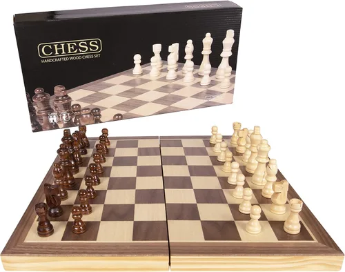 Miniatura 3 de Juego de ajedrez de madera plegable con cierre de imán de Kangaroo's Folding