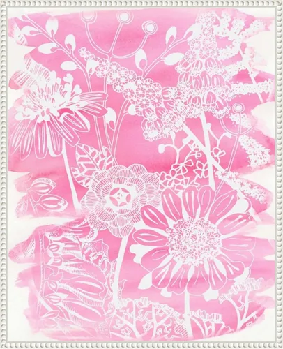 Miniatura 9 de Amanti Art Lienzo enmarcado para pared, 20 x 16 pulgadas, ramo fucsia II de Chariklia Zarris, lienzo enmarcado para pared, obras de arte de flores