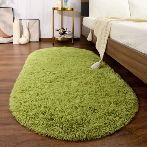 Miniatura 17 de Softlife Alfombras Esponjosas para Dormitorio, Alfombra de Área Peluda Bonita para Niñas y Niños Habitación de Bebé Decoración del Hogar, 2 x 5 Pies