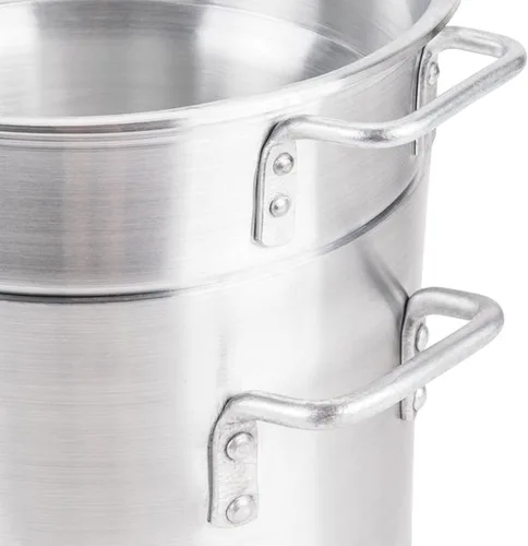 Miniatura 5 de TrueCraftware - Olla doble de aluminio de 8 cuartos de galón con tapa – Olla de fusión de vapor de calibre pesado doble para fondue de chocolate