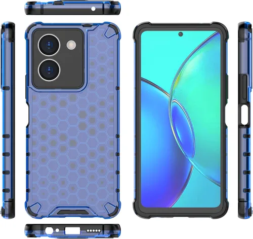 Miniatura 32 de Funda compatible con Huawei nova Y91 4G, compatible con Huawei nova Y91 4G STG-LX1 STG-LX2 funda 2 en 1 funda para teléfono azul