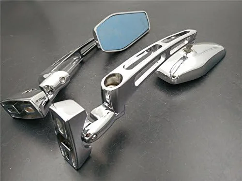 Miniatura 5 de HONGK - Espejos retrovisores cromados ajustables compatibles con Suzuk Hayabusa GSX1300R 99-12 [B01C0SQYCW]