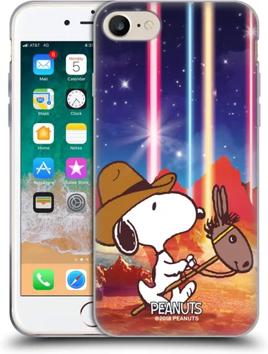 Miniatura 163 de Head Case Designs Funda de gel con licencia oficial de Peanuts Nebula Cactus Needles Snoopy Space Cowboy [protección de grado militar] compatible