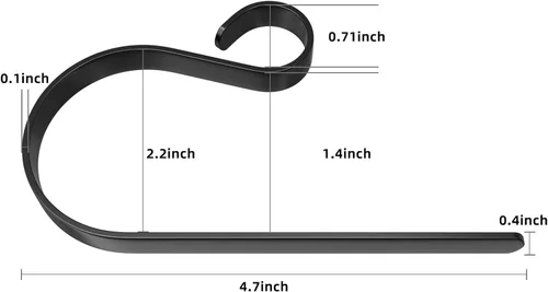 Miniatura 3 de Soporte para calcetines de Navidad para manto, soporte antideslizante y ajustable, ganchos de metal para calcetines, suministros de decoración
