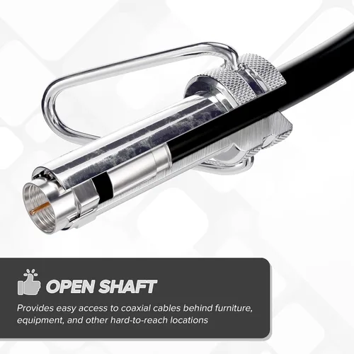 Miniatura 4 de THE CIMPLE CO Llave de cable coaxial y llave de seguridad - Herramienta adaptadora de escudo coaxial para extracción de filtro, apriete
