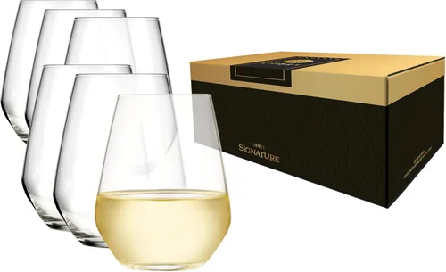 Miniatura 11 de Libbey Signature - Juego de 4 copas de vino tinto, sin costuras, de 24 onzas, para cabernet, merlot y más, copas de vino con tallo para todas