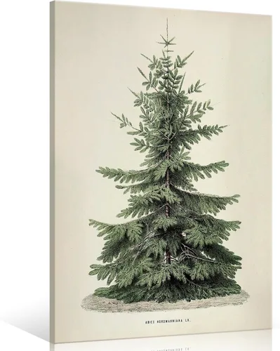 Miniatura 9 de Huabsad Arte de pared vintage de Navidad, regalos retro para niños, niñas lindas abrazando ciervos, impresiones estéticas de imágenes rústicas