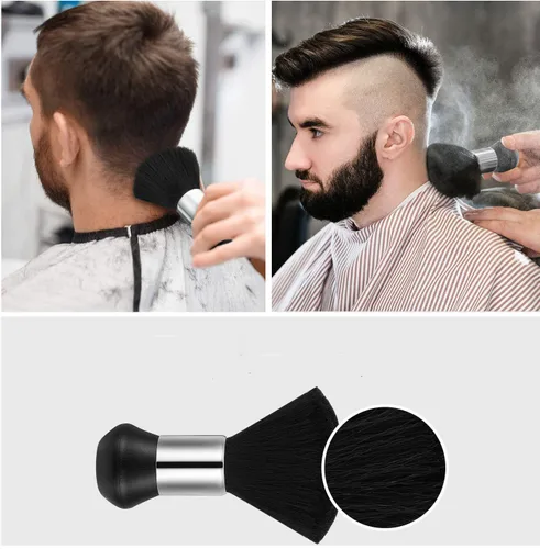 Miniatura 6 de Kit de corte de pelo con cepillo de plumero, color negro