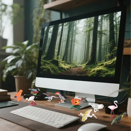 Miniatura 7 de Juego de 30 figuras de animales pájaros, surtido de juguetes realistas de vida silvestre con huevos de nido, loro, búho, águila, colibrí, flamenco