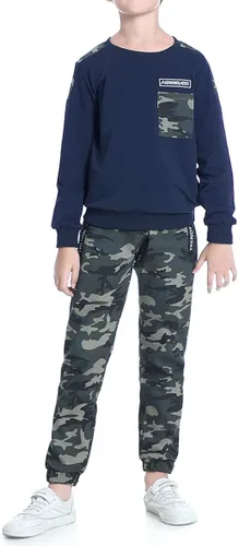 Miniatura 7 de lontakids Conjunto de 2 piezas para niños de manga larga pantalones de camuflaje