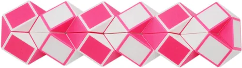 Miniatura 4 de Mipartebo Magic Snake Cube Twist Puzzle 36 cuñas de gran tamaño Twist Fidget Serpiente Juguetes para Niños Bebé Rosa