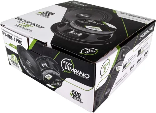 Miniatura 7 de Timpano 6.5 Pulgadas Altavoz de Rango Medio Superficial 500 Vatios de Potencia Máxima TPT-MR6-4 PRO, 6.5 Altavoces de Rango Medio 4 Ohm Montaje