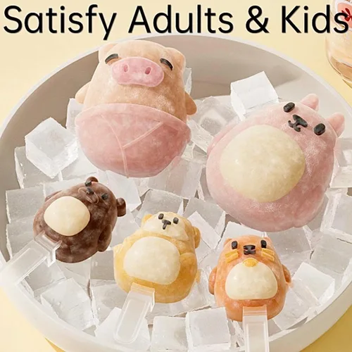 Miniatura 4 de AuraGlor Juego de 7 moldes para paletas de doble capa, para hacer helados, accesorios de cocina para hacer helados, fácil liberación, reutilizable