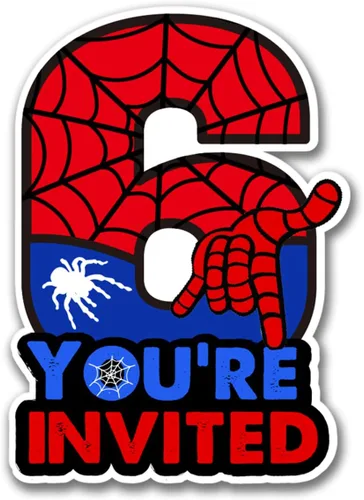 Miniatura 9 de Invitaciones de cumpleaños de superhéroes para el octavo cumpleaños con sobres, invitaciones con forma de ocho para niños de 8 años, tarjetas