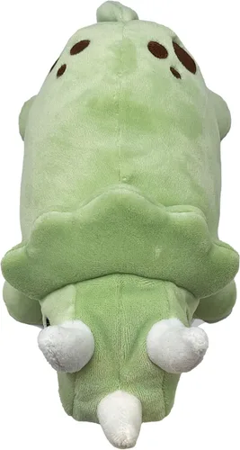 Miniatura 4 de Peluche reversible de Triceratops a huevo Feliz + Triste Muestra tu estado de ánimo Peluche para aliviar el estrés de 20.3 cm