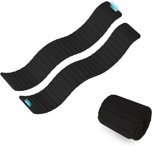 Miniatura 9 de Juego de pesas magnéticas ajustables para muñeca y tobillo (1 libra/2 libras cada uno) para hombres y mujeres para fitness intensificado, pulseras