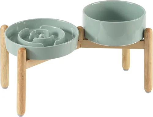 Miniatura 72 de Havniva Tazón de cerámica de 0.9 tazas para perros de alimentación lenta para perros pequeños, alimentador lento para mascotas de 6.1 pulgadas, 1 x