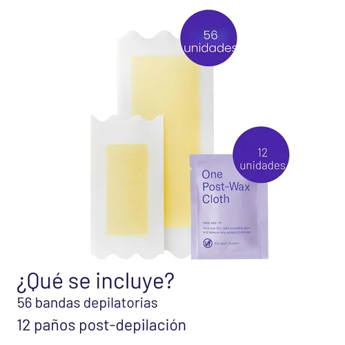 Miniatura 6 de Tiras de cera Flamingo para depilación, kit de cera corporal para mujeres, paquete de 2