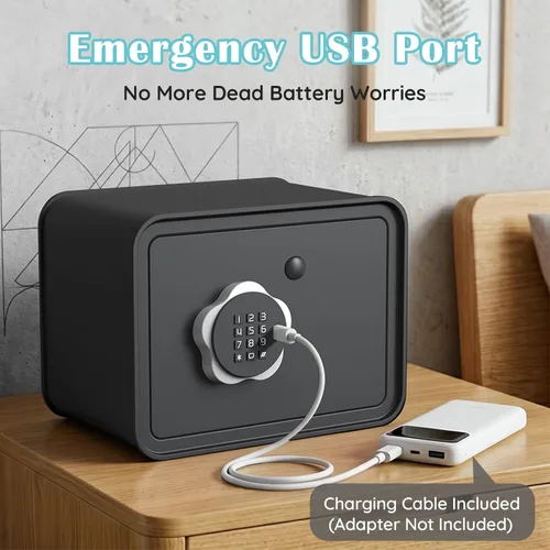 Miniatura 6 de Mini caja fuerte para dinero, monedas, efectivo, alcancía para niños, pequeñas cajas fuertes electrónicas para niños y niñas, regalo ideal