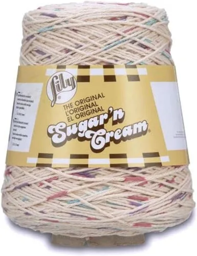 Miniatura 27 de Lily Sugar N Cream - Ovillos de hilo negro - 1 paquete de 14oz/400g - Algodón - #4 Mediano - 640 metros - Para tejer/croché