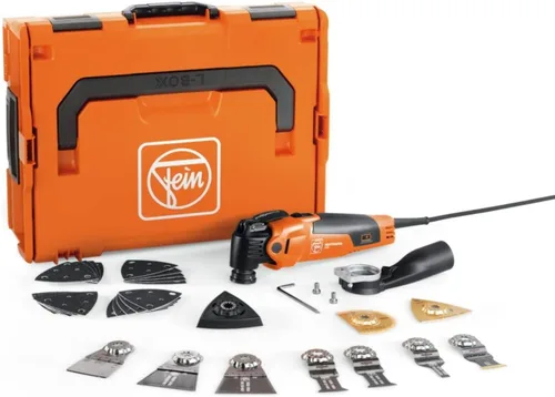 Miniatura 9 de Fein MultiMaster MM 500 Start - Kit oscilante para construcción y renovación de interiores, 350 W, montaje Starlock Max, sistema QuickIn, vibración