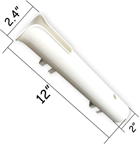 Miniatura 5 de TIHOOD Soporte para caña de pescar con tornillos, piezas de repuesto y accesorios para torneo, mar profundo y trolling Blanco