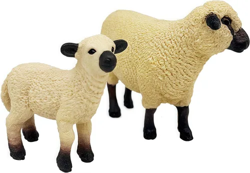 Miniatura 2 de Gemini&Genius Juguetes de cordero figuras de animales de granja, juego de juguetes de Shaun The Sheep. Ideal para suministros de fiesta de niños, 2