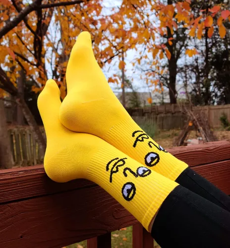 Miniatura 8 de Meloday 10 PACK Crazy Funny Emotion Crew Socks Soft Cotton - 10 different fun designs and color per pack