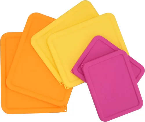 Miniatura 12 de LUVCOSY Tapa rectangular de silicona para almacenamiento de 11 tazas de repuesto para cuencos de vidrio Pyrex 7212-PC, (recipiente no incluido)