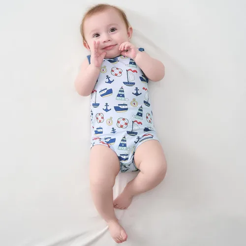 Miniatura 56 de pureborn Mameluco de algodón súper suave para bebés niños y niñas de 0 a 24 meses