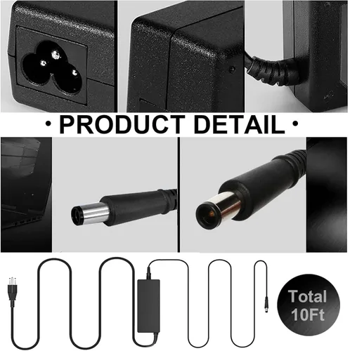Miniatura 6 de Cargador adaptador de CA PA-12 de 19.5V 3.34A 65W para Dell Latitude 5400 7490 7400 7480 5500 3190 E5470 E7450 E6430 5480 Inspiron M5030 M5040 N442